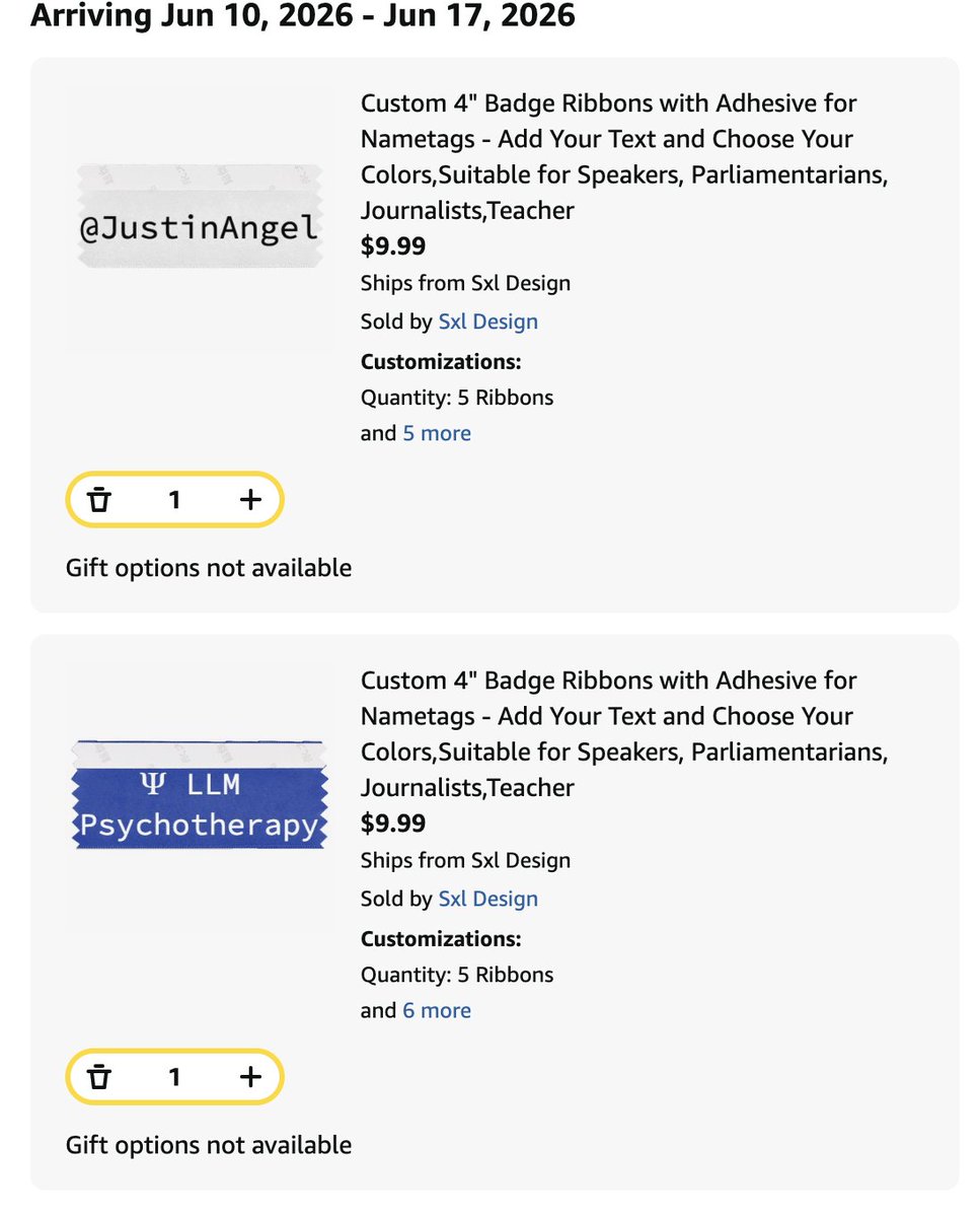 JustinAngel's tweet photo. During NEO @swyx casually dropped "you can make custom ribbons for @aiDotEngineer in SF". 

Challenge accepted. https://t.co/c4AScQwv3P