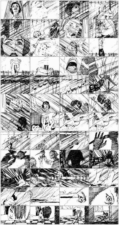 nobodynoswift's tweet photo. anyways here are some of Hitchcock’s storyboards, no AI needed https://t.co/1r71FX19IE