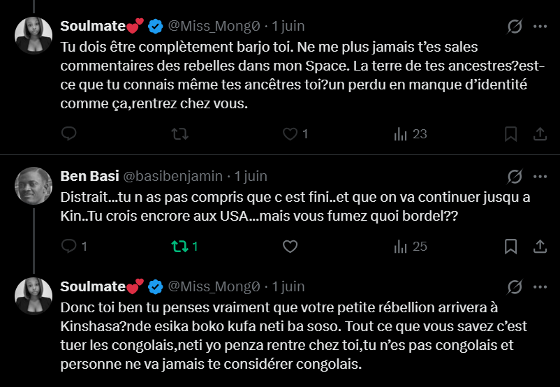 basibenjamin's tweet photo. Des tribalistes coe soulmate @Miss_Mong0 pense qu on doit me considerer 🇨🇩ais pour l'etre🤣,pire,qu il faut penser coe eux.Ils sont total à l ouest les gens de l ouest🤣🤣. Elle sait mm ce que c'est barjo,prtant,qu'elle est,imitant son tribal @FabriceGino ds expression inadapté😂 https://t.co/BLWWU7sXKc