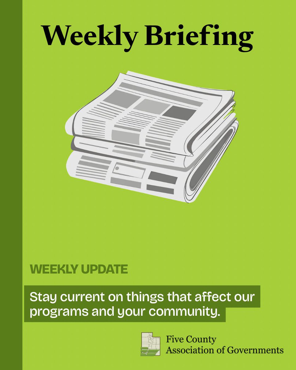 FiveCountyAOG's tweet photo. Weekly Briefing

https://t.co/5N5LvNlz1U https://t.co/zWIHZ0z9Hr