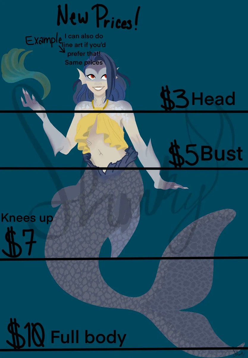 Charlie173286's tweet photo. Hiii!! These are my commission prices and a few examples!!! https://t.co/isZKMQE9RA