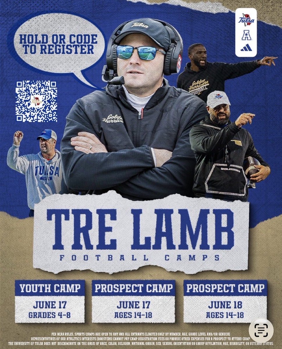 Jaycee_corrales's tweet photo. Thank you @alexqwalter and @TulsaFootball for the camp invite, can’t wait to show out and compete!
@CoachPoynor @SHSIndianFB @JGonzalesJr10 @CoachWhiteDB1 @Matt_Stepp817 https://t.co/mT79uwtJN3