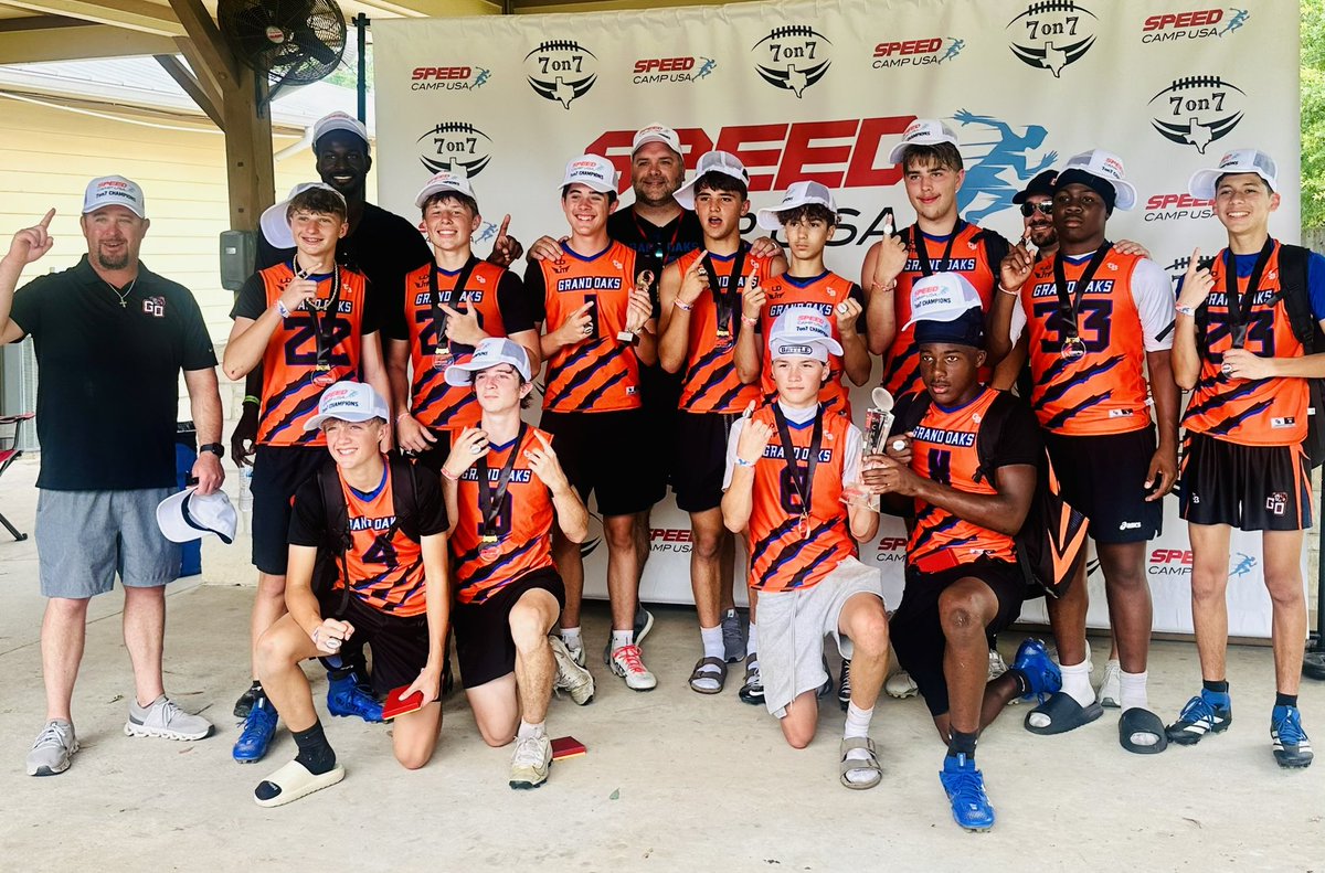 CjSeigle's tweet photo. War of the Woods 7v7 Tournament Champs 🏆

Blessed to bring home the MVP award &amp; lead my team to a tourney win.  
#7v7football #champions #mvp #classof2030 #qb1 

@GOaksFootball @coach_mcdowell https://t.co/XiHclNjueF