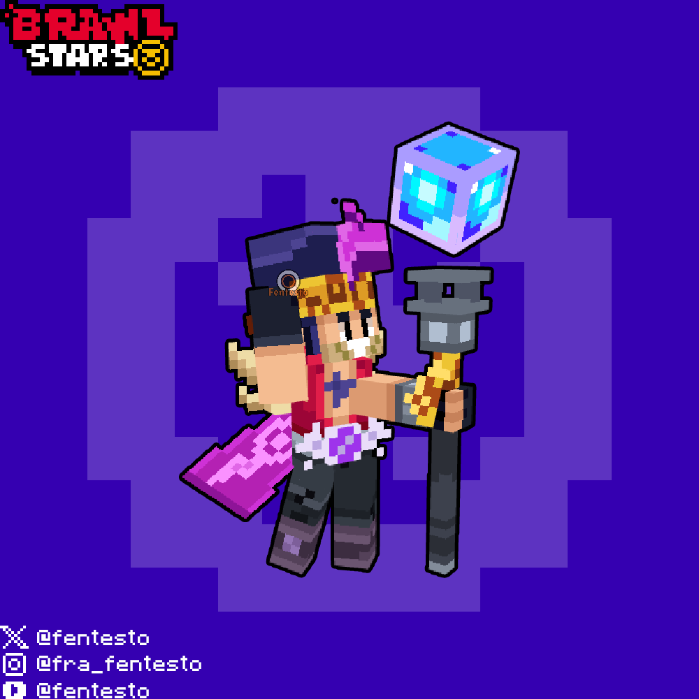 fentesto's tweet photo. Minecraft styled Ziggy
#Minecraft #Blockbench #pixelart #BrawlStars #BrawlStarsArt #brawlstarsfanart #brawlstarsziggy https://t.co/Yc9nDhyCbN