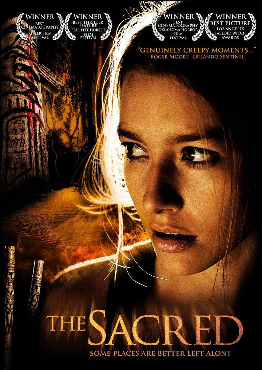 TabloidWitch's tweet photo. My review for #TheSacred, which won for Best Horror Feature Film in the 2010 Tabloid Witch Awards ...

Five young people enter a Florida swamp land to conduct archeological research on an extinct Native American tribe. The land was reputedly a place where this tribe executed their murderers, rapists, and other evildoers. Legend has it that all this evil spilt blood has spiritually poisoned the land. To walk safely on this tainted soil, your heart must be pure. Woe to passersby who carry dark secrets.

The young explorers scoff at the legend. They discover some old Indian sticks used in magic. One of them makes the mistake of testing these sticks -- unleashing the evil in the land. Endangering those not of pure heart.

#JoseZambranoCassella's The Sacred is an old-fashioned horror morality tale. There's some nice photography, evocative mood music, and a lush jungle backdrop.

#JohnKyle offers a standout performance as a grizzled scout who hires out his boat to take the young folk up the river. His imposing height and weather-worn face (looking part Indian) is physically ideal for the role, as is his gruff voice and laconic delivery.

#LaurenBrown is noteworthy in her role as a vain young nurse with a skeleton in her closet. Initially a self-centered bimbo, she turns terrified and agonizingly remorseful when confronted with her past sins -- and immanent death.

     -- written by Thomas M. Sipos

#HorrorFilmContest #HorrorFilmContests #HorrorFilmAward #HorrorFilmAwards #HorrorFilmFestival #HorrorFilmFestivals #NativeAmericanHorror #FloridaHorror #FloridaHorrorMovies #FloridaHorrorFilms