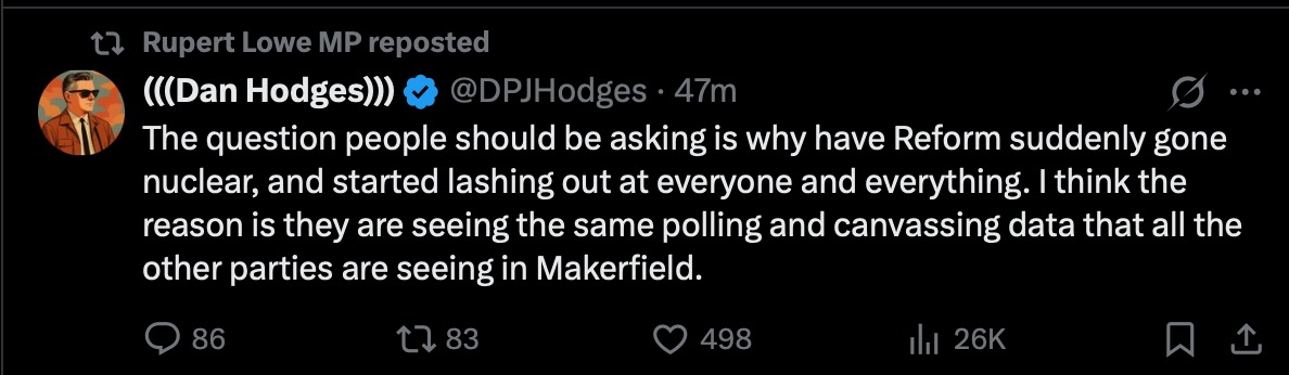 sdotcdot_'s tweet photo. Lowe's personal handlers, the Lotus Eater and new Culture Forum types etc will obviously do well out of the grift, but there's a whole group of people on here who are going to end up with the mother of all 'Fell For It Again' awards when this charade inevitably runs out of steam. https://t.co/Kx1LQq5Yz6
