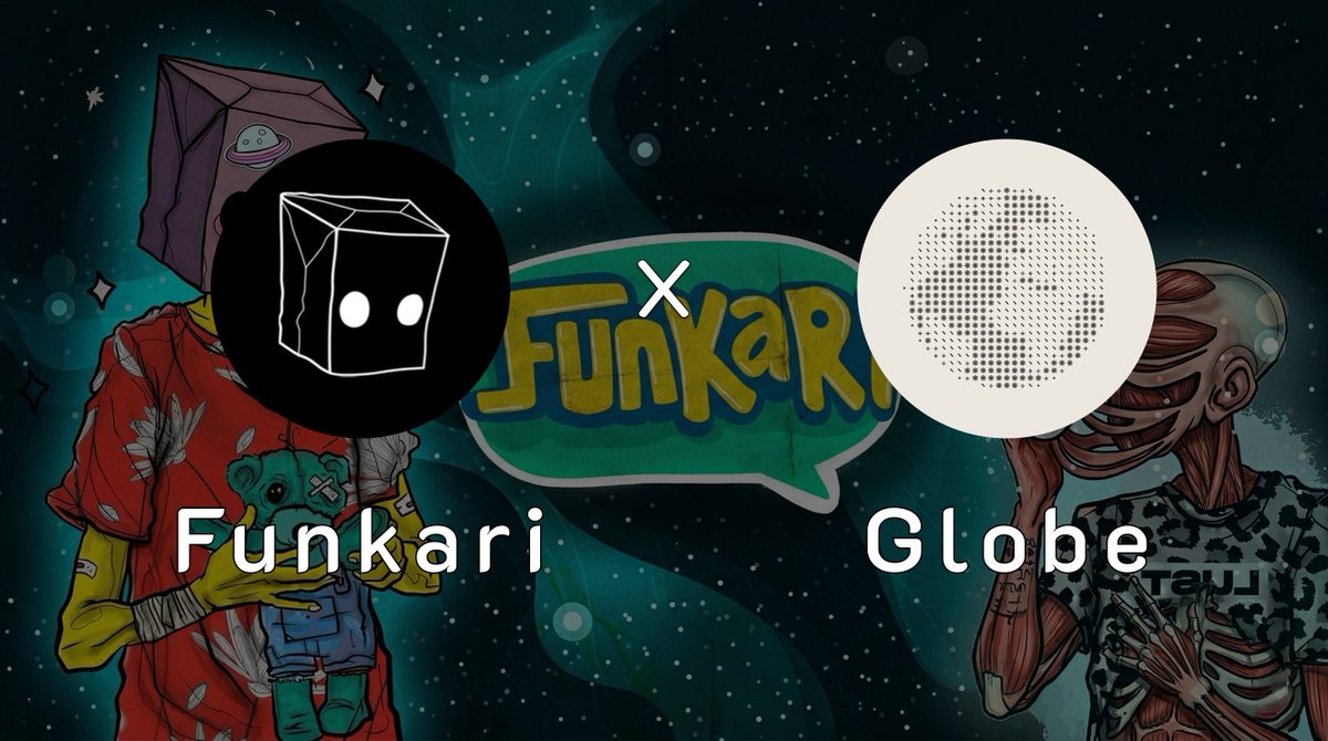 FunkariNft's tweet photo. Funkari x GLOBE

We’re excited for this collab, joining @GLOBEINF upcoming launch

We are happy to support and looking forward to their success! https://t.co/Qwj8JEcAoy