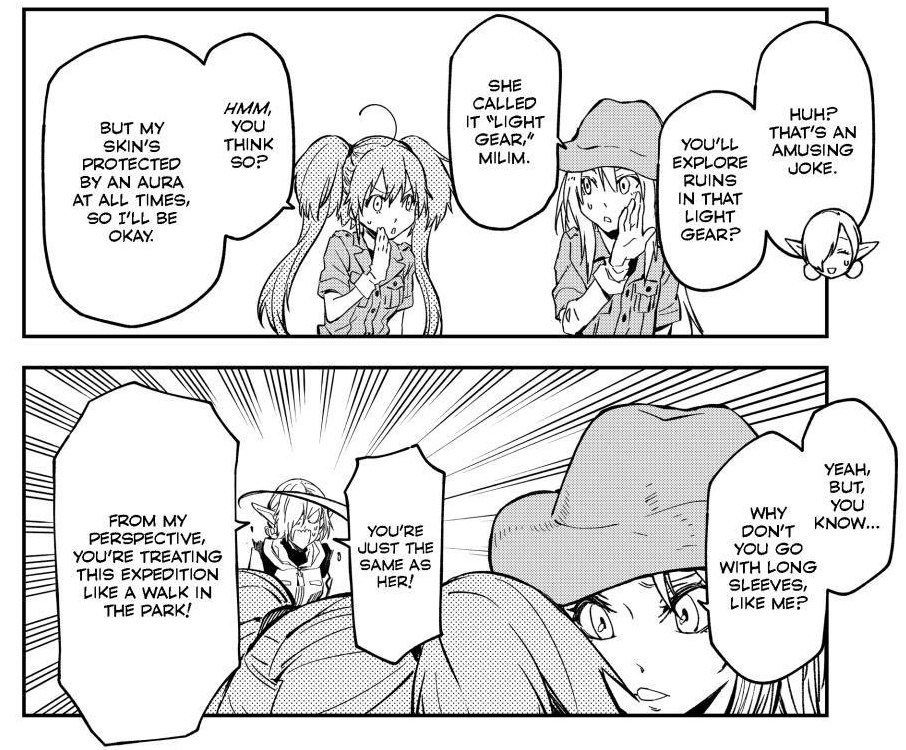 KraxOkasaki's tweet photo. One thing i really love about this arc is how Millim is being given the little happy moments she was denied of in her youth 

Being scolded by her tutor, slacking off of her homeworks with friends, playing, going into field trips
She's being allowed to be just a normal girl https://t.co/q3icmDf62h