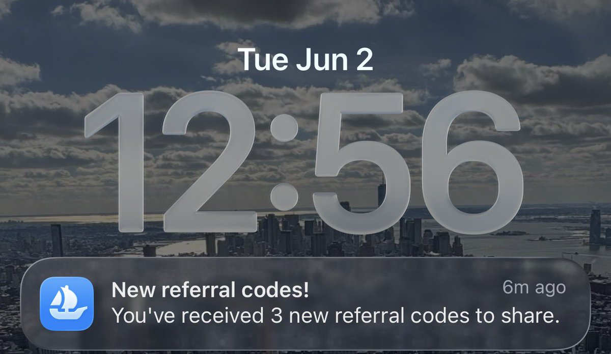 W00DS_eth's tweet photo. Referral codes have entered the chat 👀

Who wants to try the new @opensea mobile app? 

Picking 3 people from the comments 🫶🏻 https://t.co/tLLY2hSUpS
