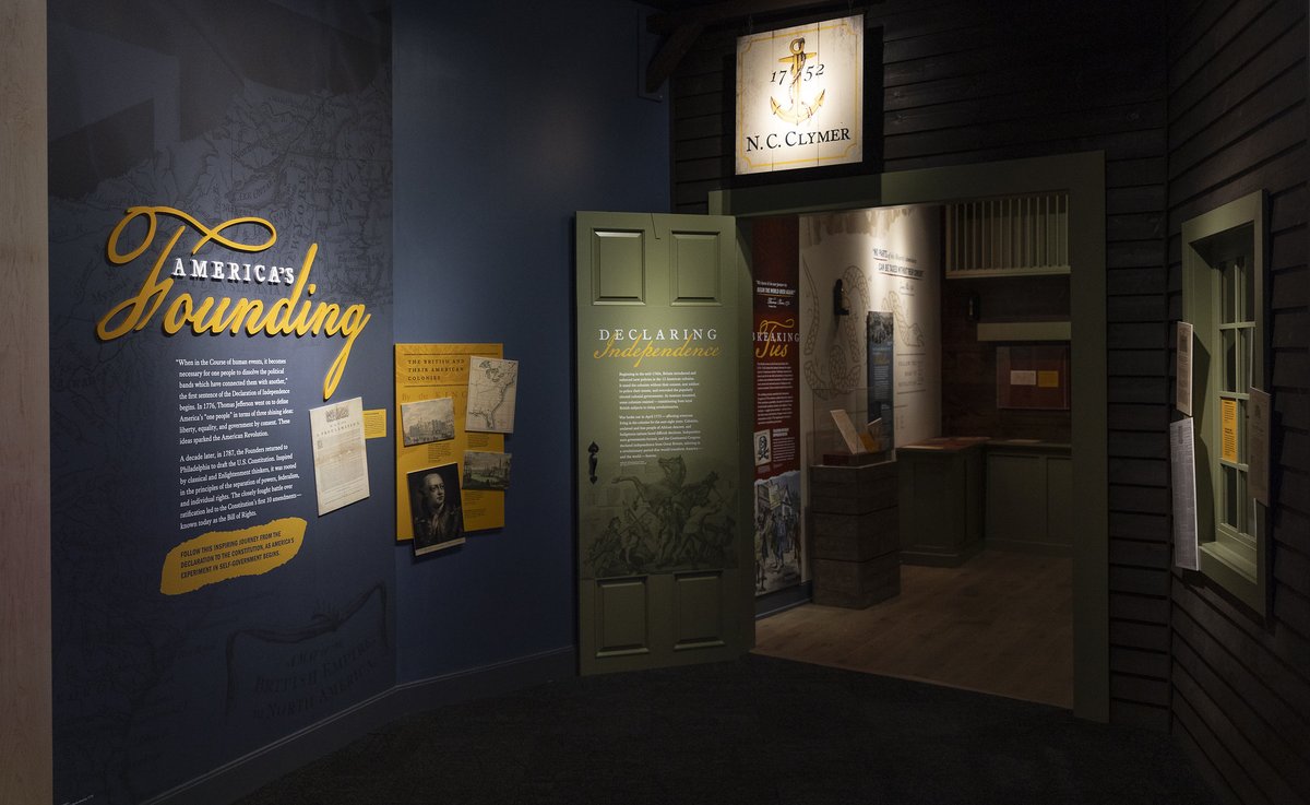 ConstitutionCtr's tweet photo. #OnThisDay in 1774, British Parliament enacts a second Quartering Act. Visit our new exhibit, #AmericasFounding, to learn how such measures pushed the colonists toward declaring independence.   

Plan your visit: https://t.co/1B5O4lRJ4t https://t.co/2SEwGQk5Ta