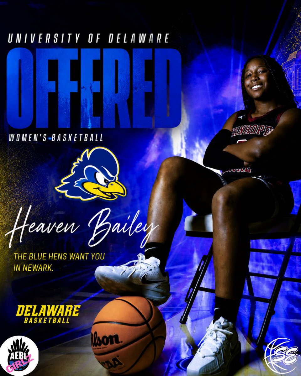 0213HLB's tweet photo. Thank you @COACH_SCJ22 and @CoachLovett11 for the opportunity to play the game I love at the next level. I look forward to continuing to build a relationship with @DelawareWBB!! Go Blue Hens!! @aeblcoachtee @SE_Girlsbball https://t.co/GDcoABskgk