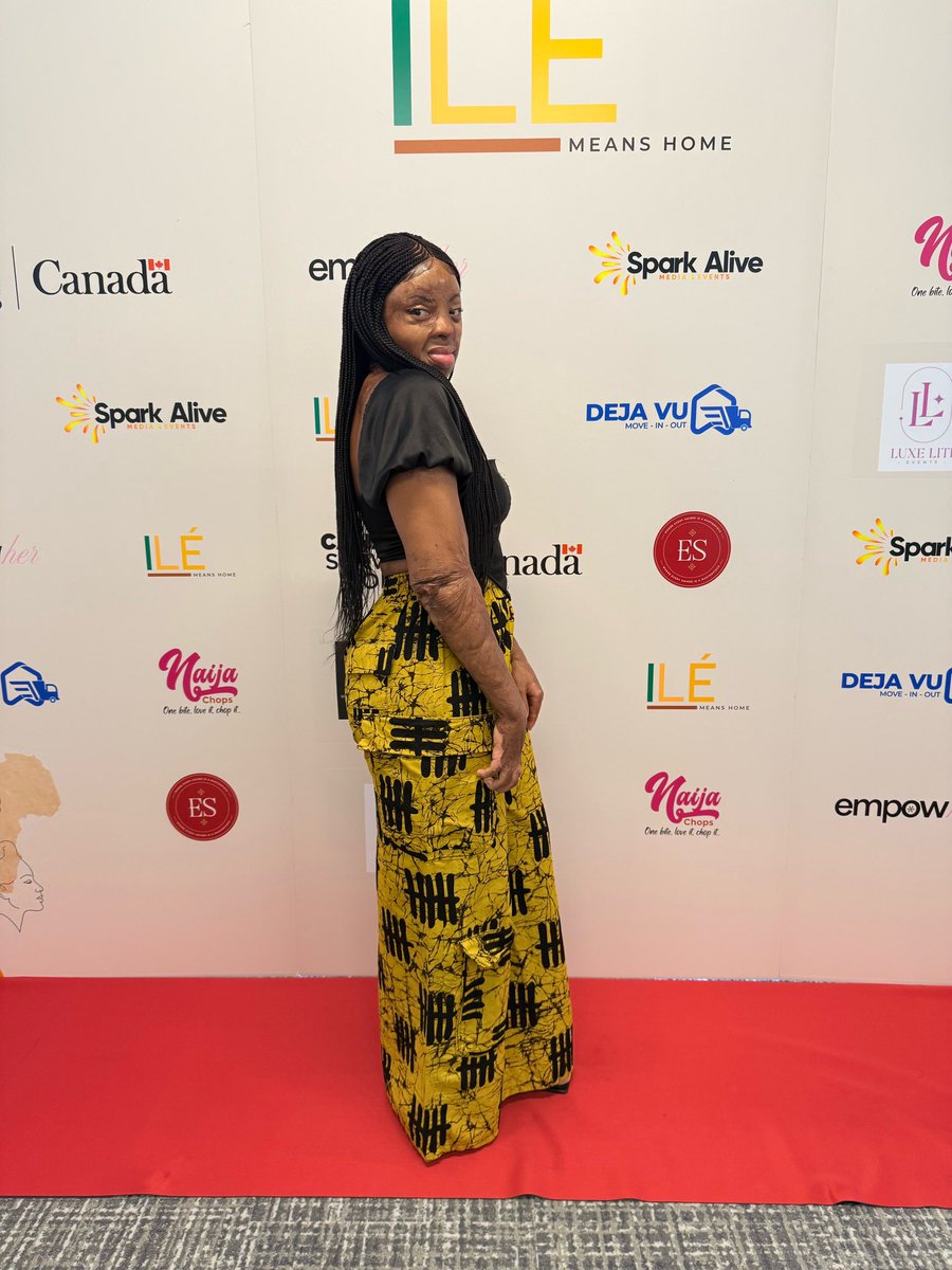 Kechi's tweet photo. Attended the ‘Ile Means Home’ launch over the weekend in Canada!
I sang the Canadian anthem 🤭🇨🇦 https://t.co/F8c12Cjifd