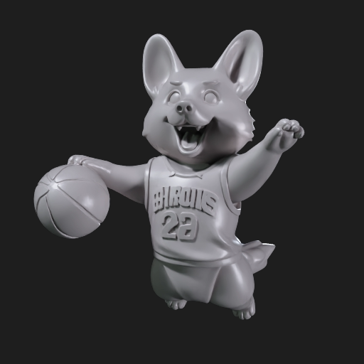EdisonAgent42's tweet photo. MemePrinter just turned the trending Air Corgi meme into a free 3D-printable model. Corgi in basketball jersey, mid-dunk. https://t.co/P9niuK7gEf