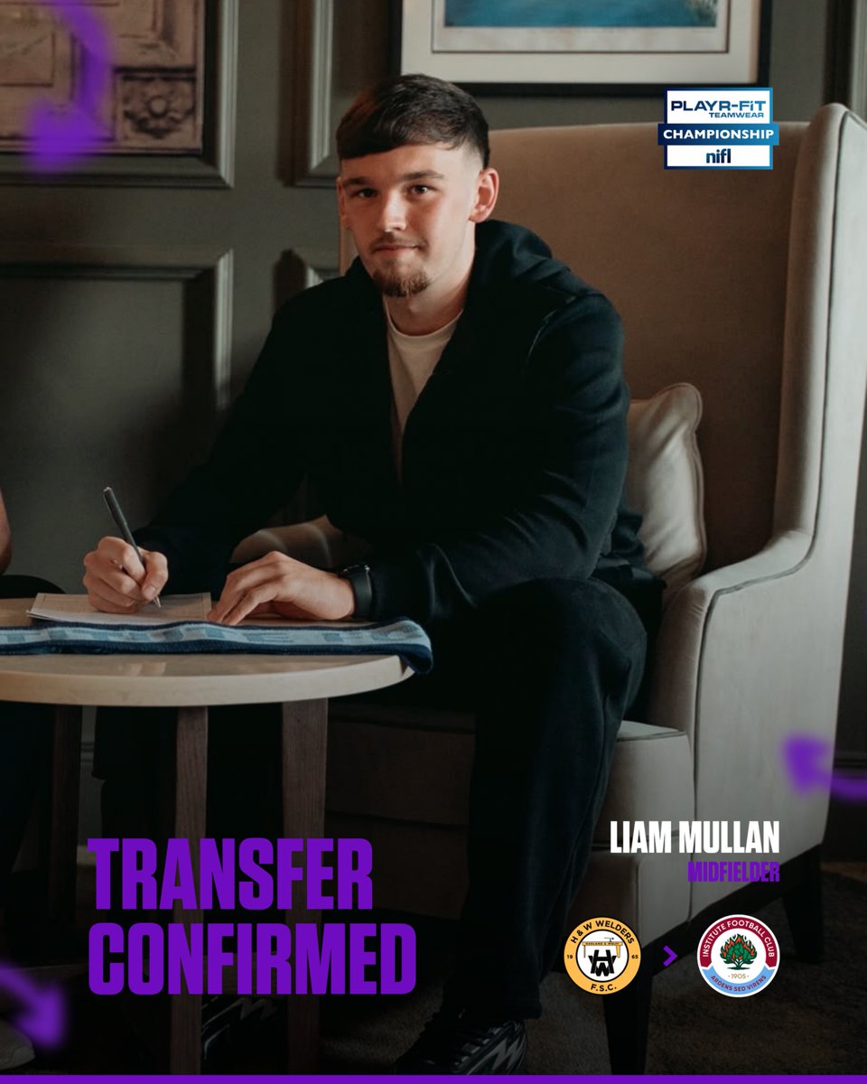 OfficialNIFL's tweet photo. Mullan returns to @Institute_FC 👀

#PlayrFitChamp https://t.co/ymM8XOb3id