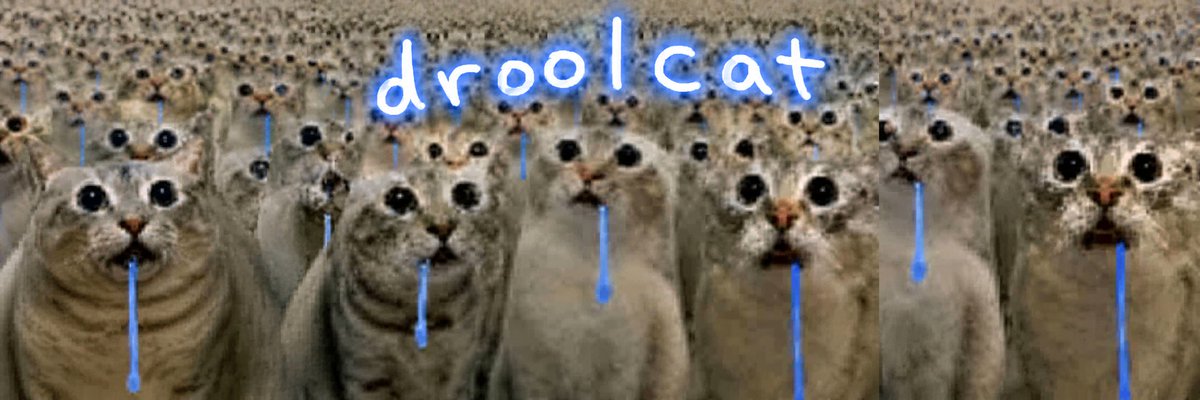 PhilizoCrypto's tweet photo. This droolcat meme template has been going insanely viral and it has a trending page and millions of views

I keep seeing this new template being used all over social media as stickers as well, literally the perfect meme

trending: https://t.co/khqXqJS72f

https://t.co/9GYYqIGmTe https://t.co/S3Np2rr5k6