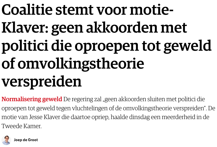 daamdevries's tweet photo. Krekt, jawol. Wat wer in eklatant súkses. En ha wy ek yn 'e gaten dat dy koalysjepartijen dat as it har sa útkomt lêze sille as "akkoarden dy't geane oer oproppen ta [...]"? https://t.co/drj3ccdwpG
