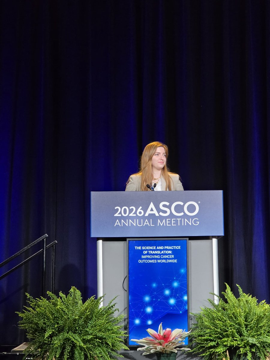 MUIntMed's tweet photo. We are so proud of our very own Jowan Al-Nusair, MD for receiving the Bradley Stuart Beller Endowed Merit Award at ASCO 2026 and for delivering an oral presentation at the meeting. Congratulations Jowan! #ASCO26 @ascocancer @ConquerCancerFd https://t.co/rsAfBlMO1y