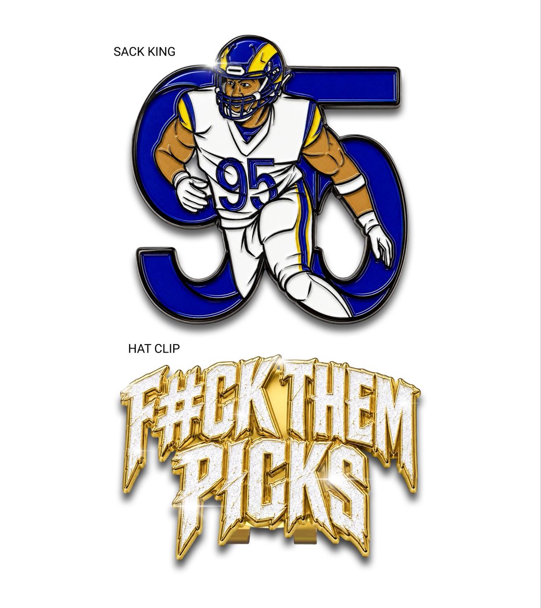 vinceayg_'s tweet photo. 95 likes and ill drop Friday with FREE matching gold “Sack King” pins for everyone. https://t.co/bPesh3A8VE