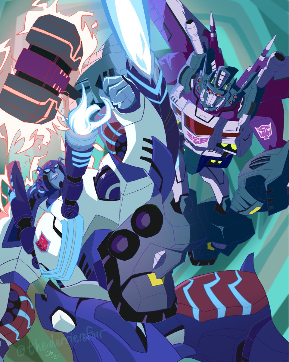 thederrierefair's tweet photo. Really proud of these! Marauder Megatron and God Ginrai Optimus clash in two universes—ours and the Shattered Glass mirror dimension! 

RT’s appreciated! https://t.co/3AKsiyu18l