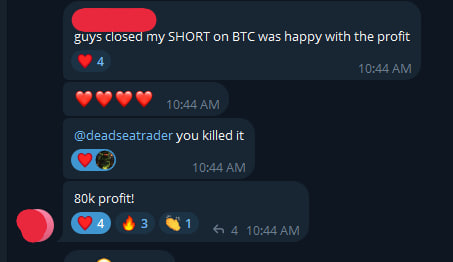 DeadSeaTrader's tweet photo. Months of back-to-back success, sniper entries, insane predictions, 340+ VIP members… and somehow people still say it’s fake 😂

Today’s testimonials speak for themselves

We’ve been short from the TOP. Just look at the entries

$BTC → 80K | $SOL → 95.25 | $ETH → 2391

CAVIAR & LOBSTER tonight 🥂🦞