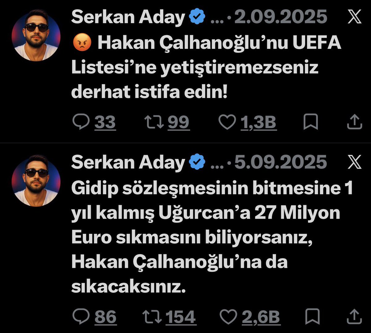 ilkrarslan's tweet photo. @SerkanAdayy O kadar sinsilik seziyo ki listeye yetişmezse istifaya çağırıyor yönetimi 😅 https://t.co/snwDj8pWf5