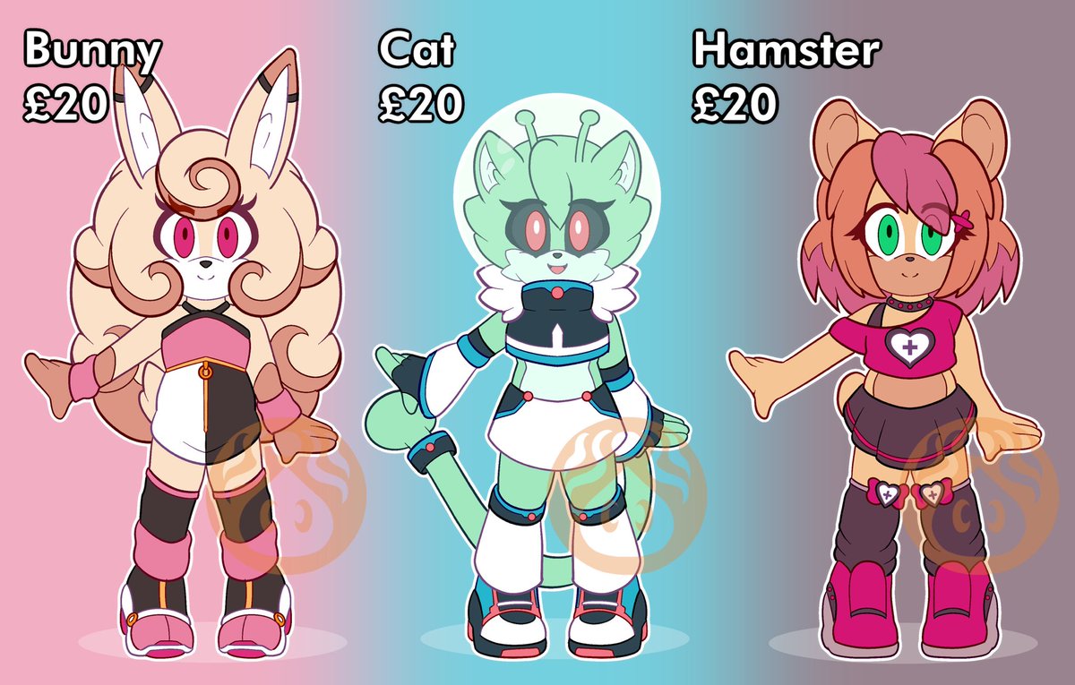 ChaoBucks's tweet photo. Random Chibi Adopts

£2️⃣0️⃣ each

Bunny
Alien Cat
Hamster

Comment for a claim or go directly to my Ko-Fi or VGen! https://t.co/FeNx3YfCkP