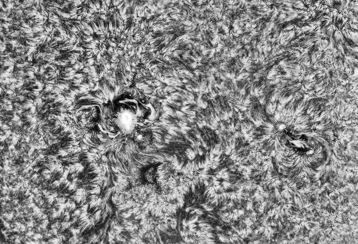 freedomfeens's tweet photo. First light with new camera. The Sun, this morning. 
Tech specs: https://t.co/9HNmXGLv4N https://t.co/csq3r2qXor