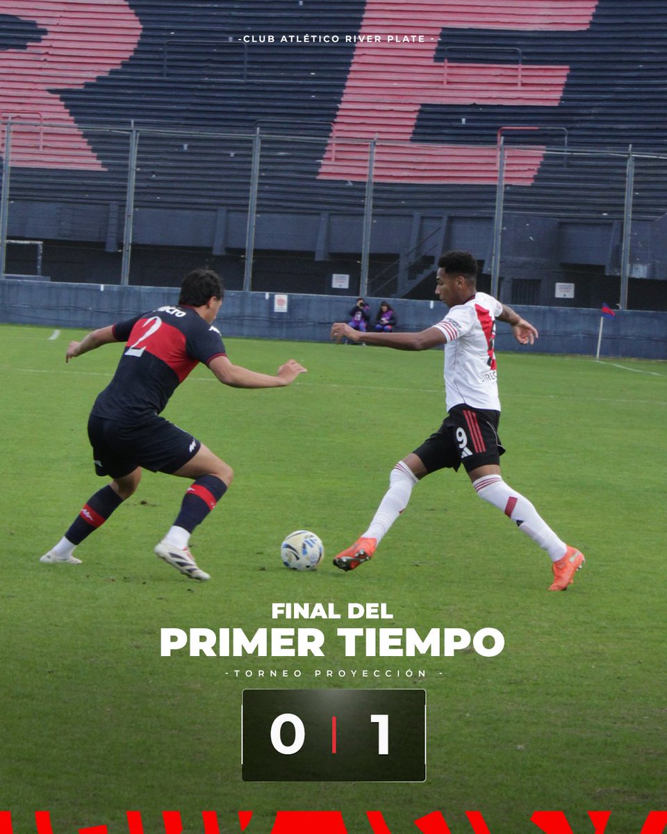 RiverPlate's tweet photo. 🔚⏱️ Final del primer tiempo | Tigre 0 - River 1

⚽️ Thiago Acosta.

#TorneoProyección | #VamosRiver ⚪️🔴⚪️ https://t.co/ikwmvouegu