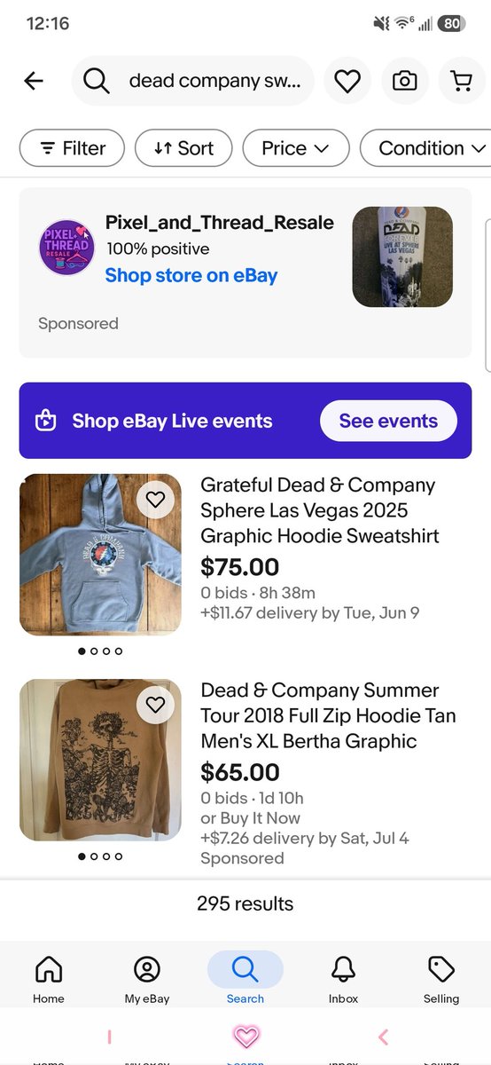 PixelAndThread_'s tweet photo. 👀👀SPOTTED one of our #PixelAndThreadResale promoted @eBay ads running on the wild https://t.co/R6cmmcPTwN