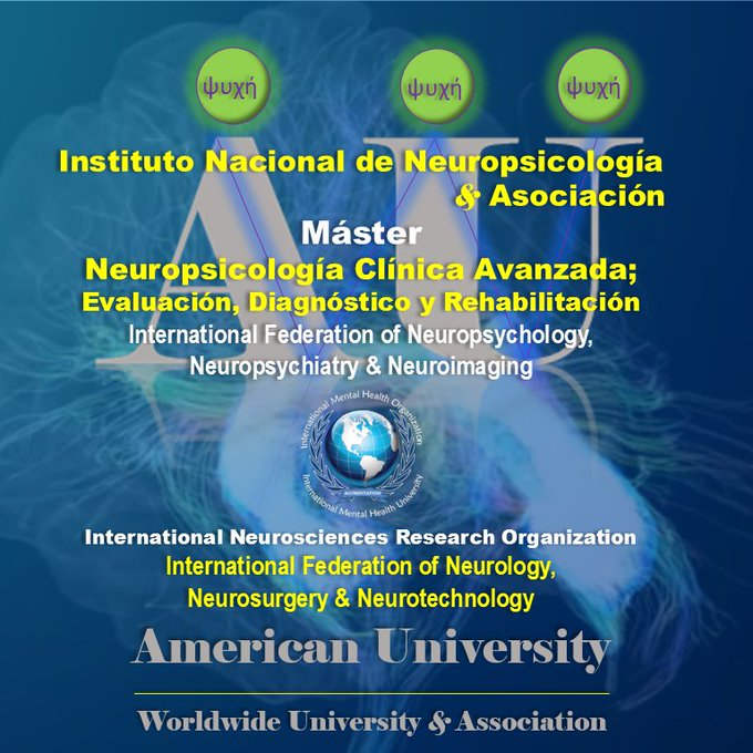 IMPAC_Global's tweet photo. @INSneuro #Máster en #Neuropsicología Clínica Avanzada
21.º Generación: 12-9-2026
Admisión 299 USD
Semestral 369 USD
Colegiatura 739 USD
Incluye:
Diadema Neuronal #EMOTIV de 14 canales,
Tests #Neuropsicológicos, Tests #Psicométricos
y Tests #Proyectivos
+52 55-8058-1649
#WhatsApp
#IMPAC https://t.co/CAwCLys1Qq