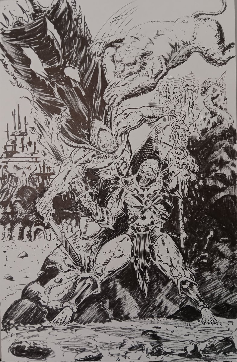 BATT_MURK's tweet photo. SKELETOR VS. THULSA DOOM

A piece I made did the OG litch taking on his super juiced nephew 

BTS SHORT IN COMMENTS https://t.co/zNmxKfPsdN