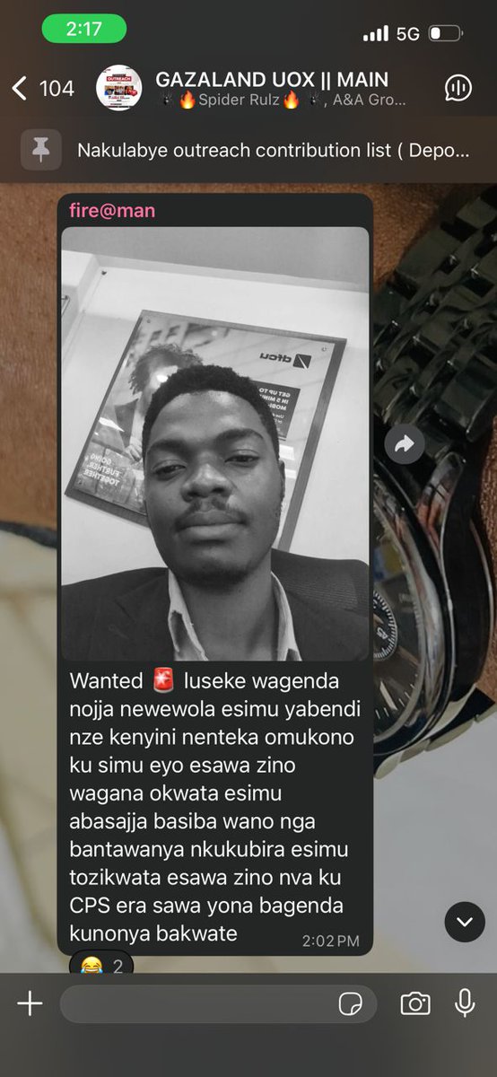 AshrafKins's tweet photo. @McSympo4 Omusajja oyooo tumunonya ... Mugambe ave mu motivational speeches asasule esimu jyeyatwala.. 
Thanks you for your attention to this matter . https://t.co/qXo4yUDCJS