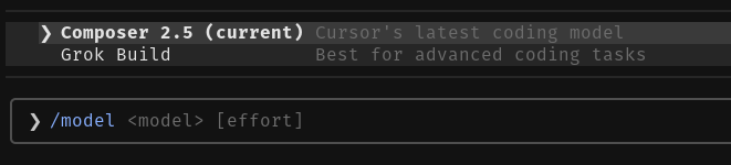 ivelini's tweet photo. @xai CLI shows brok-build is still the recommended model for advanced tasks. That's a bit vague. Any further clarity on which model is optimized for what type of tasks? https://t.co/o1LZUVSqE2