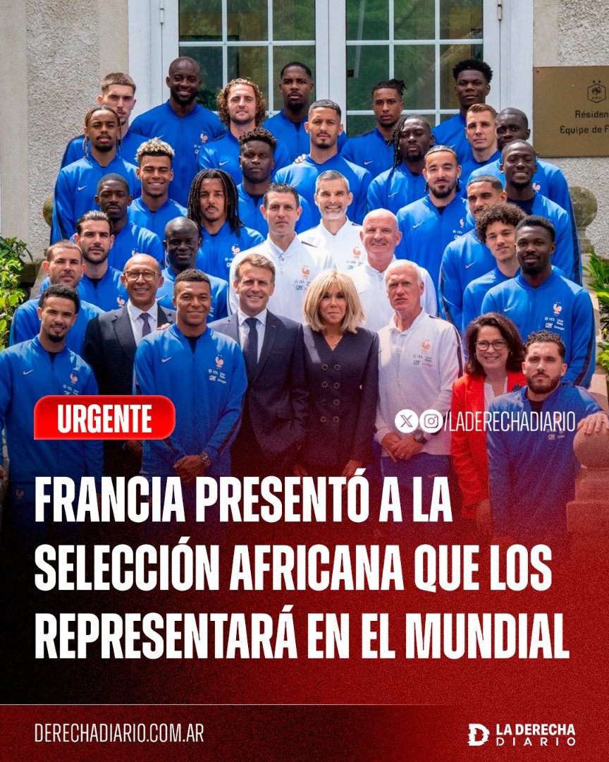 laderechadiario's tweet photo. 🚨🇫🇷 | #URGENTE Francia presentó a la selección africana que representará al país de Zidane y Platini en el Mundial 2026. https://t.co/0WROF80Kzc