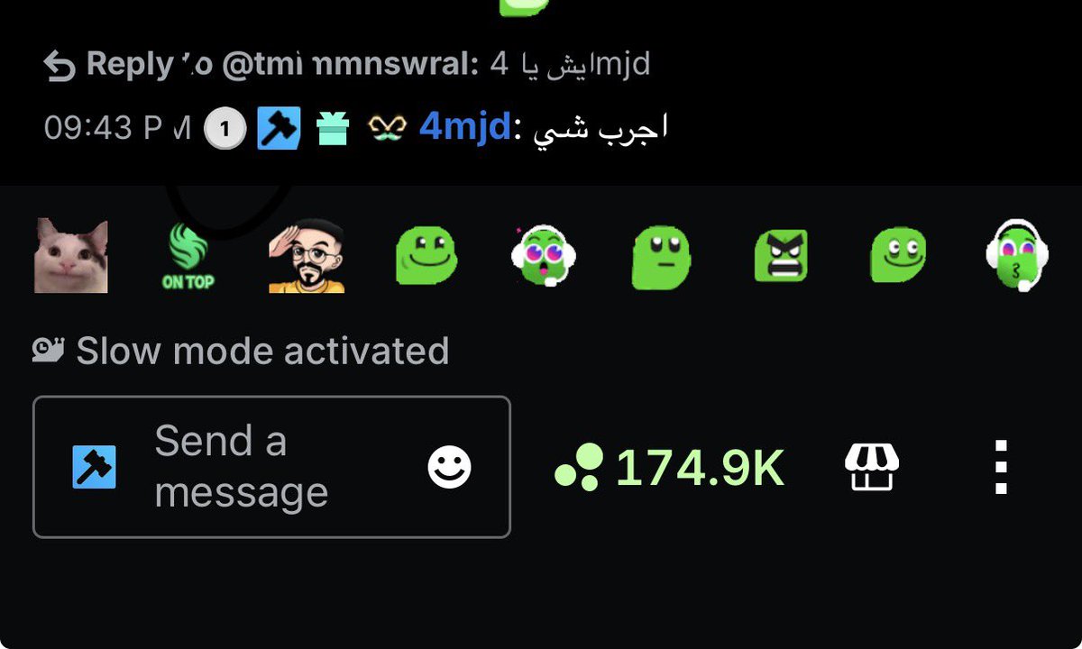 4mjd1's tweet photo. الكيك اضافو شي جميل رقم يظهر جنب اسمك إذا تفاعلت في البثوث يزيد لفلك ، طبعا معروف مين التوب الأول في قناة دربحه 🫣 https://t.co/z3FsKrBEbT