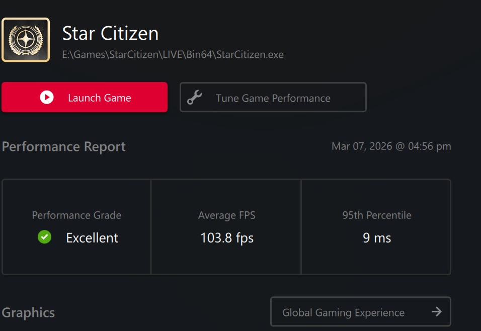 FlukeLSX's tweet photo. It is a step up from the RTX 3080 noticeably so.  But the key to waking these cards up is the core of your hardware.

CPU, RAM in particular.   6000+ Mhz DDR5.  I use 7800Mhz RAM.

It's funny you don't really realize how strong an RTX 3080 really is until you do the core upgrades.  As an example an i9-10900K is a bottleneck for the RTX 3080.

But a 13th / 14th gen+ or a Ryzen 7 7800X3D/9800X3D+ and 6000+ Mhz RAM is HUGE for these cards.

On the RTX 3080 I gained almost 100% FPS by upgrading my core to a 9800X3D and 32GB of DDR5 at 7800Mhz.  

The 9070XT shows the same performance at higher resolutions, but is most optimized for 1440p.  

And I don't use fake frame generation either.  And this was tested in Star Citizen specifically.