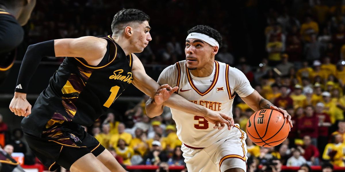 RookieWire's tweet photo. Iowa State guard Tamin Lipsey reveals mindset for predraft workouts

📸 Jeffrey Becker, Jeffrey Becker-Imagn Images https://t.co/yauUsGgoLn https://t.co/tEAxRnxoDv