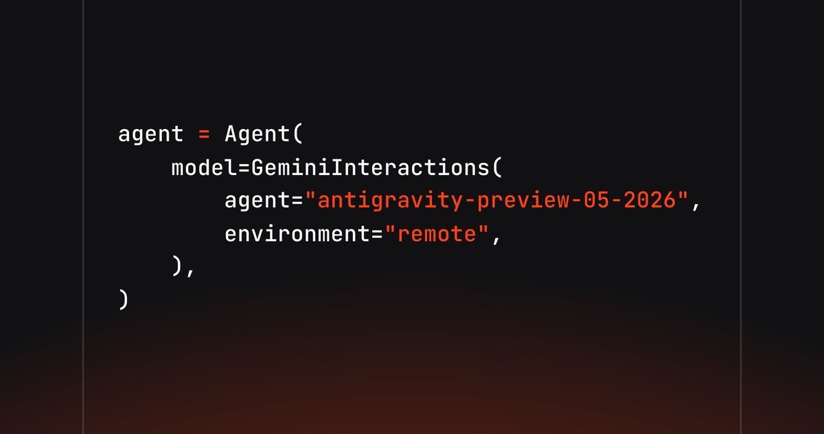 AgnoAgi's tweet photo. 🚀 Agno v2.6.8 just shipped with native support for Managed Agents in the Gemini API.  

Here's 3 ways to use them with Agno. https://t.co/mnNTlgGUh8