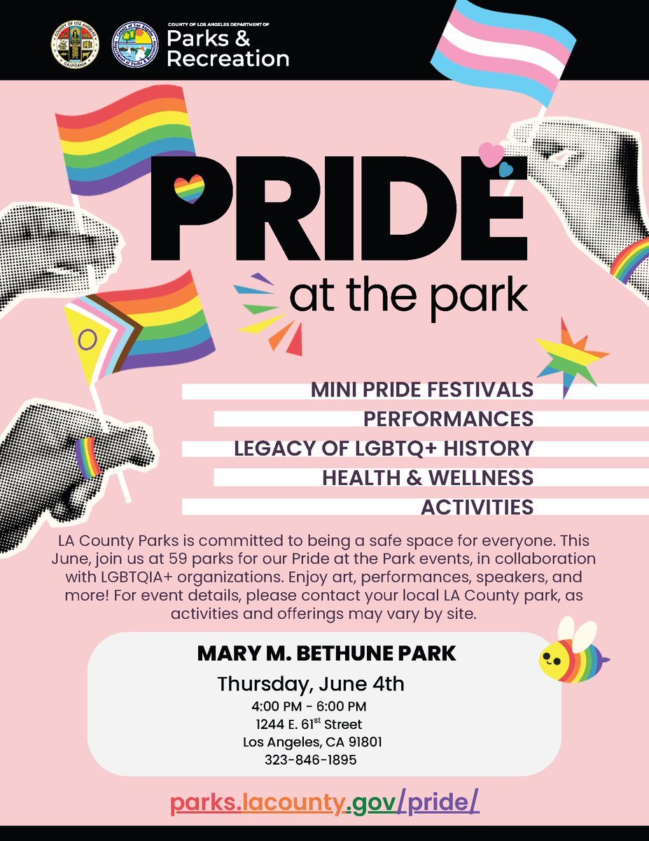 CSSDLA's tweet photo. Mark your calendars! @cssdla will be at @lacountyparks PRIDE at the Park on Thursday, June 4 from 4-6 PM at Bethune Park. Connect w/ a #childsupport professional and discuss your case. Also, enjoy performances and activities. See you there! #LosAngeles

➡️ https://t.co/cvLk6JkEul https://t.co/75mmRntqlp