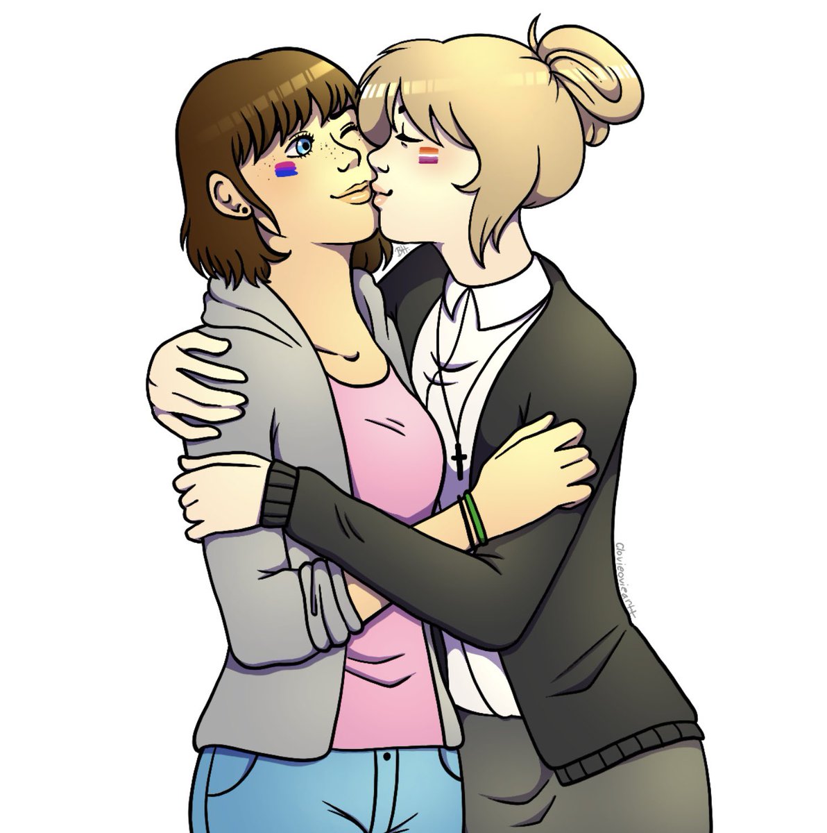 clovieovieartt's tweet photo. Day 2 of Drawing a queer ship everyday for Pride! #lifeisstrange #marshfield https://t.co/jFBPs2XsEs