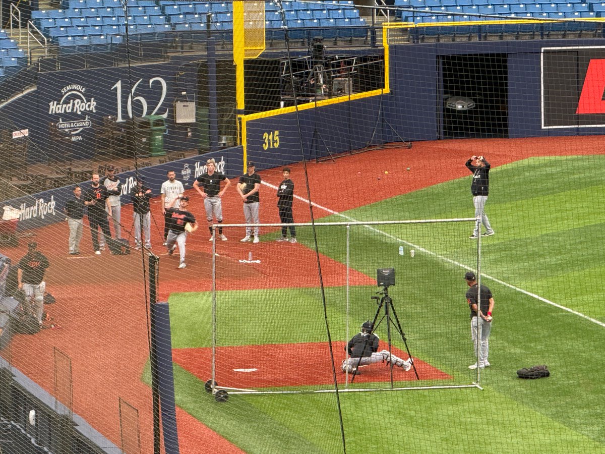 beckjason's tweet photo. Jackson Jobe, about a year removed from Tommy John surgery, threw a bullpen session at Tropicana Field today in front of Tigers coaches https://t.co/tvVVUer5Nz