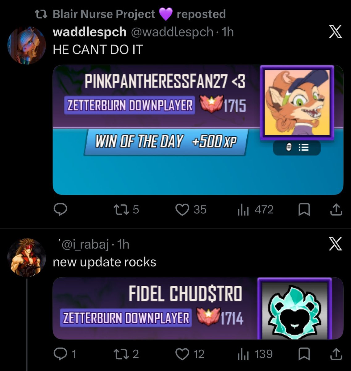 voonichu's tweet photo. these fucking zetter players all think they're oppressed, while my low tier character orcane just got NERFED again for NO REASON https://t.co/qdELzqNijk