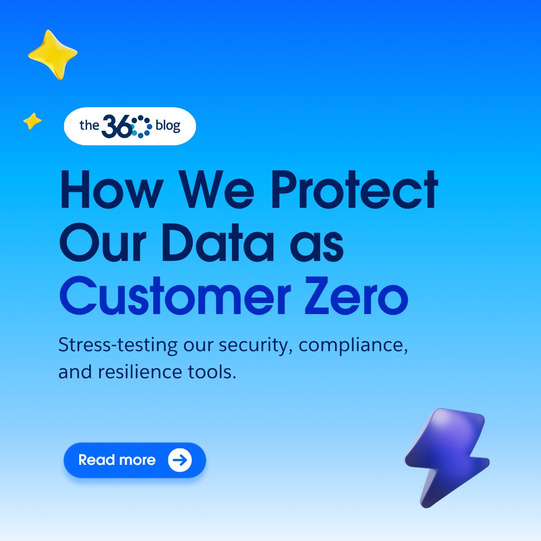 SalesforceforIT's tweet photo. An inside look our data security, privacy, and resilience solutions to protect our data (and yours). https://t.co/ZXAaDpzNc7 https://t.co/oV7HeJgvS1