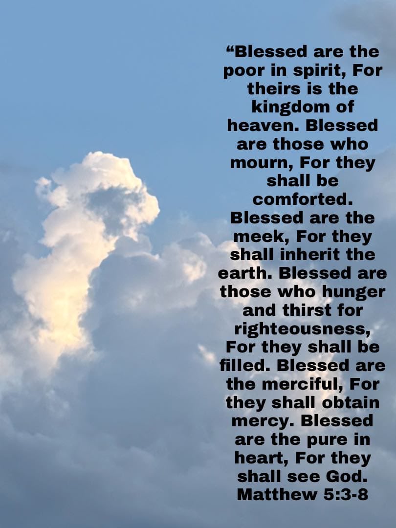 AdamsArk's tweet photo. The Beatitudes, get these in your Spirit! To be continued. #God #JesusPreached #HolyGhost #Love https://t.co/y7m4OKovA9