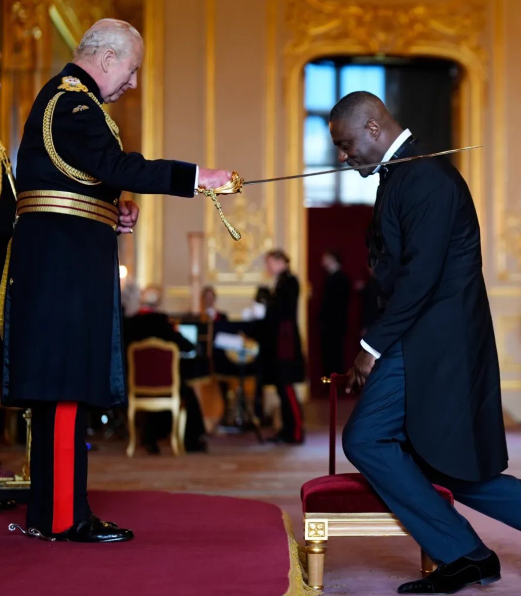 ComicBookGurus's tweet photo. The Guardian of Asgard has been officially knighted by King Charles and is now SIR Idris Elba! https://t.co/4mXP7K3GNp