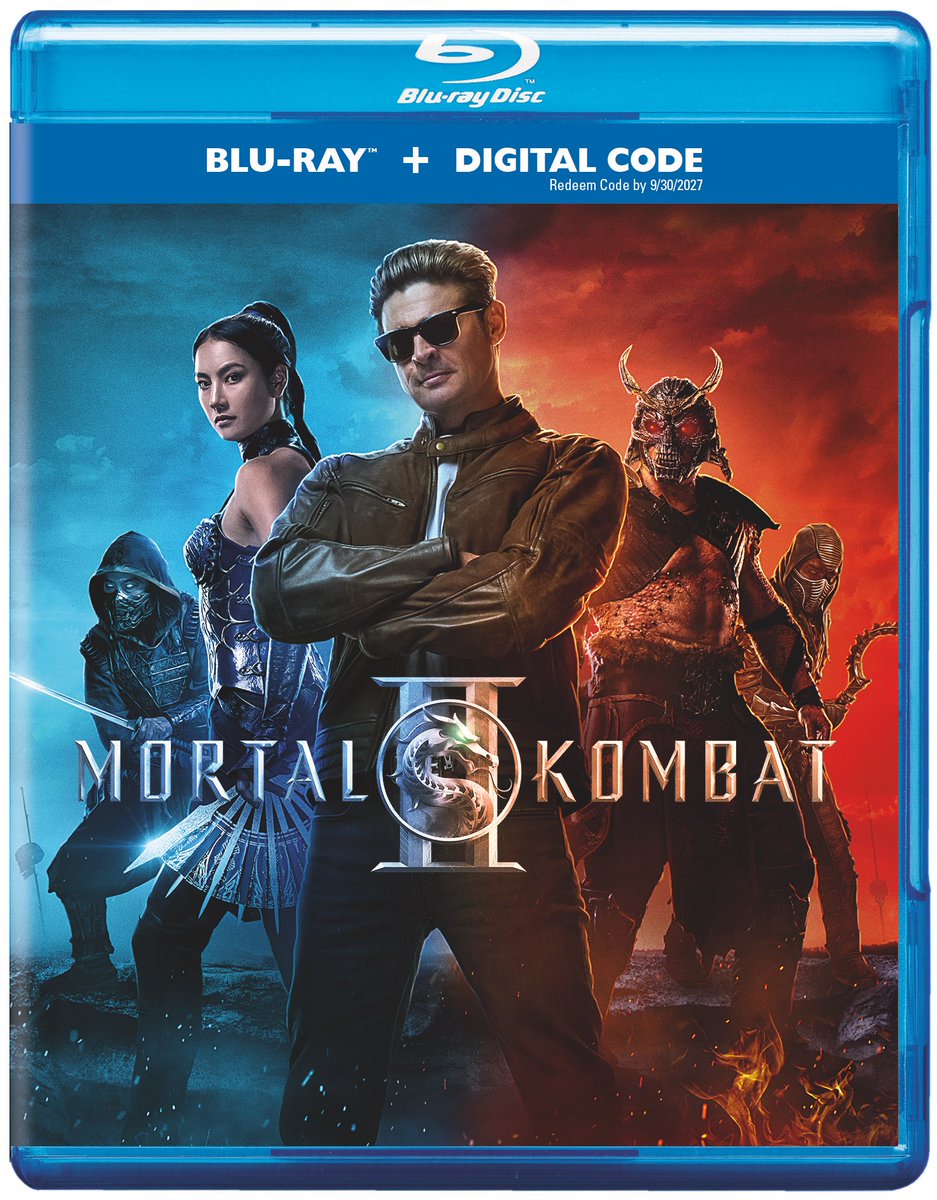 HighDefDiscNews's tweet photo. /// PRESS RELEASE ///
 
MORTAL KOMBAT II
Becomes Available Digitally for the First Time on June 9
 
Debuts in North America on Digital on June 9
4K UHD™, Blu-ray™, and DVD arrive on July 28
 
Burbank, CA, June 2, 2026 – Mortal Kombat II, from New Line Cinema, the latest high-stakes installment in the blockbuster video game franchise in all its brutal glory, debuts digitally at home on June 9. This time, the fan favorite champions—now joined by Johnny Cage himself—are pitted against one another in the ultimate, no-holds barred, gory battle to defeat the dark rule of Shao Kahn that threatens the very existence of the Earthrealm and its defenders.
 
Karl Urban stars as Johnny Cage, alongside Adeline Rudolph, Jessica McNamee, Josh Lawson, Ludi Lin, Mehcad Brooks, Tati Gabrielle, Lewis Tan, Damon Herriman, with Chin Han, Tadanobu Asano as Lord Raiden, Joe Taslim as Bi-Han, and Hiroyuki Sanada as Hanzo Hasashi and Scorpion.
 
Director Simon McQuoid returns to helm the follow up to his explosive 2021 cinematic adventure, from a screenplay by Jeremy Slater, based on the videogame created by Ed Boon and John Tobias. The film is produced by Todd Garner, E. Bennett Walsh, James Wan, Toby Emmerich, and Simon McQuoid, and executive produced by Michael Clear, Judson Scott, Jeremy Slater, Ed Boonand Lawrence Kasanoff. 
     
•On June 9, Mortal Kombat II will be available at home on participating digital platforms, including Amazon Prime Video, Apple TV, Fandango at Home, and more.
• 
•On July 28, Mortal Kombat II will be available to own on 4K UHD™, Blu-ray™, and DVD from online and physical retailers. Mortal Kombat II will also continue to be available in high definition and standard definition from participating digital retailers.

Mortal Kombat II 4K UHD™, and Blu-ray™ contain the following special features:  
•Mortal Kombat II: Evolving the Saga (Featurette)
◦Returning characters, new alliances and even bigger fatalities! Go behind the scenes to learn all that went into creating the latest chapter in the Mortal Kombat film saga and how the sequel expands the universe to bolder, bloodier heights.
•Building the Realms of Mortal Kombat (Featurette)
◦From the decaying streets of Edenia to the terrifying Pit featured in the iconic video game series, discover how the Mortal Kombat II design teams blended practical sets with groundbreaking VFX to create the legendary realms in the film.
•Mortal Kombat II: Choose Your Fighter (Featurette)
◦Awaken your Arcana as you meet the cast and explore the brutal weapons, epic costumes and fierce training that went into bringing their characters to life.
•Klose Quarters Kombat (Featurette)
◦Cast members and key creatives share insights into how the stunt preparation, intense fight scenes and weapons training shaped both classic moves and new, merciless combat styles.
•A “Boon” to Gamers Everywhere (Featurette)
◦Sit down with chief Mortal Kombat mythmaker and creator Ed Boon for a deep dive into the franchise’s storied history and ongoing evolution that spans three decades of near-infinite games, films and comics, culminating with the live-action sequel.

BASICS

4K UHD™, Blu-ray™ and DVD Street Date: July 28
 
4K Languages: 
•DLBY/DGTL SURROUND 5.1: English, German, Spanish, Castilian Spanish, French, Canadian French, Italian, Czech, Japanese
•DLBY SURROUND STEREO: Canadian French
•DLBY ATMOS & ADS 5.1 – English 4K Subtitles: 
      Spanish, French, Japanese, Chinese (written), Czech, Danish, Norwegian, Swedish, Polish, Finnish, Castilian       Spanish, Canadian French, Dutch SDH, English SDH, German SDH, Italian SDH
BD Languages: 
•DLBY/DGTL SURROUND 5.1 – English, Canadian French, Spanish
•DLBY ATMOS & ADS 5.1 – English
BD Subtitles: 
Spanish, French, Canadian French, English SDH 
•
Running Time:  116 minutes
Rated R for strong bloody violence and gore, and language.
4K UHD and Blu-ray: ATMOS TrueHD, DLBY/DGTL