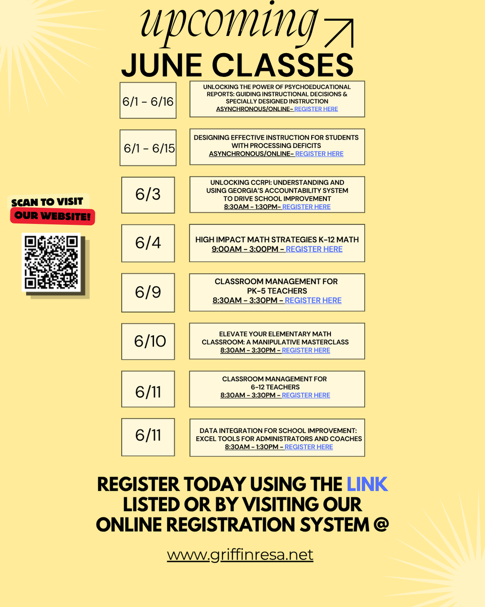 tryanmeeks's tweet photo. We have several great professional learning opportunities this summer! https://t.co/w5kPdwkxSO