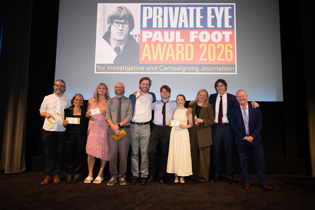 molssimp's tweet photo. lovely evening celebrating being shortlisted for a @PrivateEyeNews paul foot award :-) huge congrats to @PeterKGeoghegan and Khadija Sharife on your win! https://t.co/bOfr1fccn9