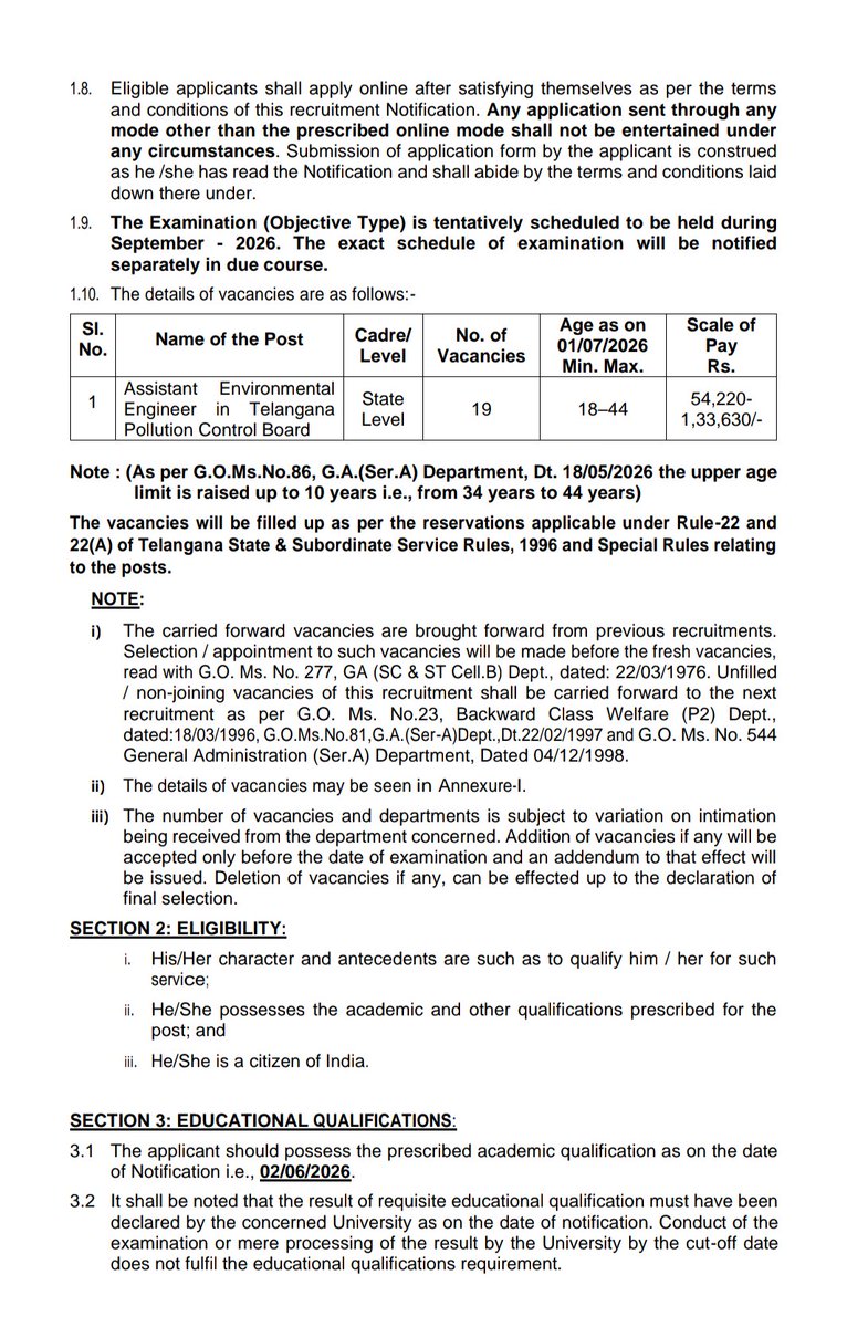 GovtJobAdda's tweet photo. #Telangana Public Service Commission announces vacancies of Assistant Environmental Engineer's 19 Posts in Telangana Pollution Control Board
#GovtJobs #Vacancy #EnvironmentalEngineer #GpvtJobAdda https://t.co/4t9Pdeb0HT