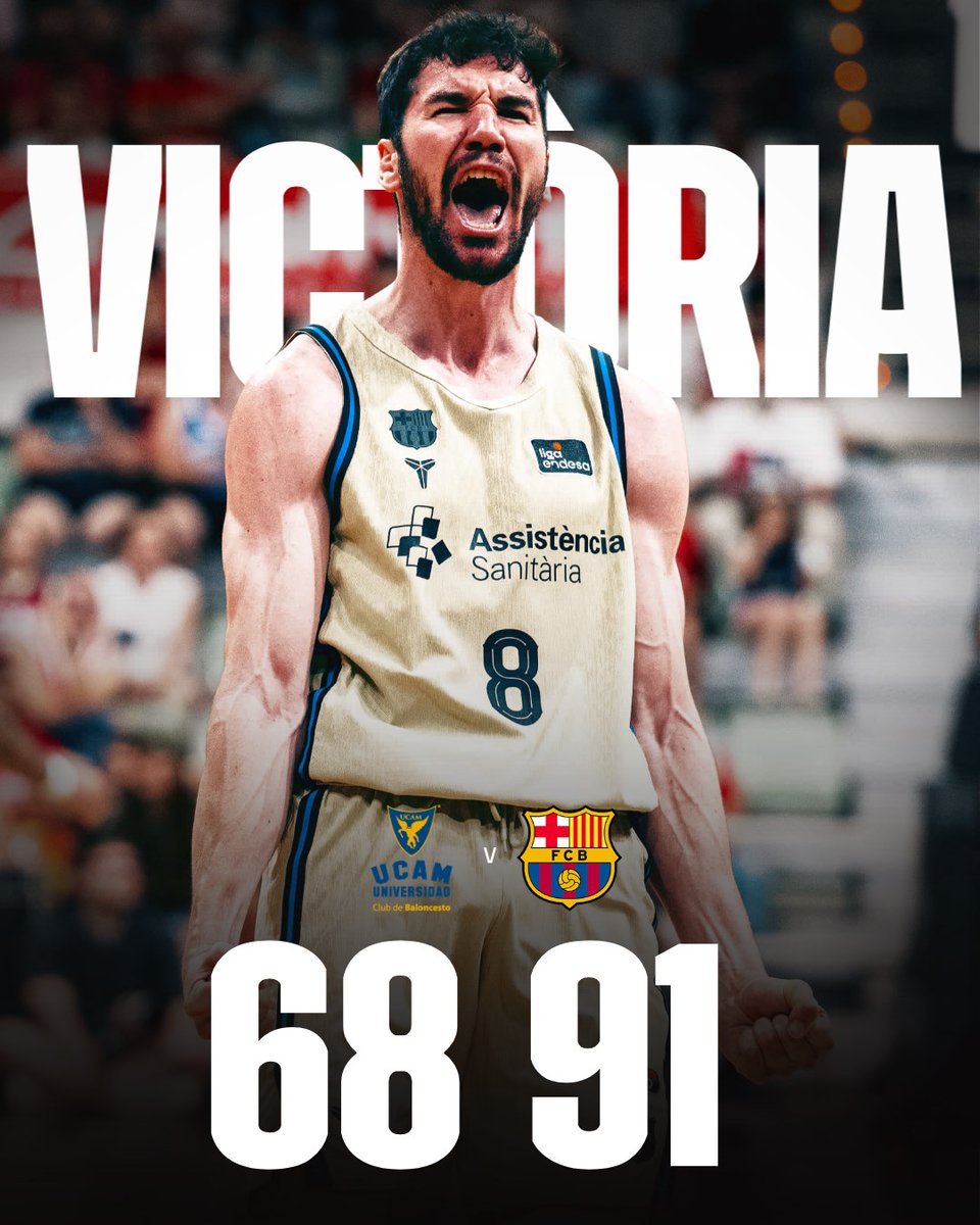 FCBbasket's tweet photo. Victòria incontestable! 𝐑𝐞𝐜𝐮𝐩𝐞𝐫𝐞𝐦 𝐞𝐥 𝐟𝐚𝐜𝐭𝐨𝐫 𝐩𝐢𝐬𝐭𝐚 👊 https://t.co/ZgwIPyjxr3